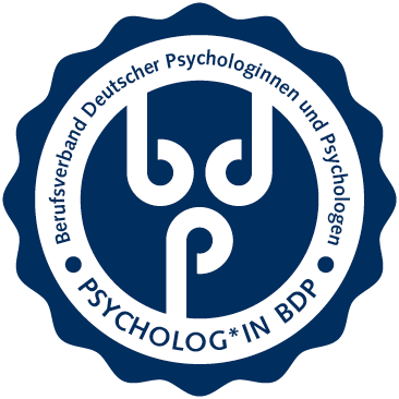 Psychologist Patric Pförtner is a registered full member of BDP (Professional Association for Psychologists)